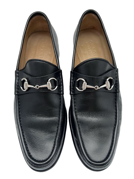 $1090 Gucci Mens Horsebit 1953 Dress Shoes Silver Bit Loafers US 9.5 / UK 9 / 43 main image 10